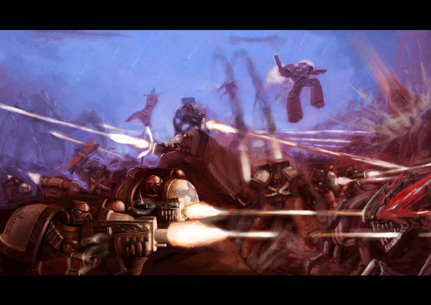 Кровавые Вороны в сражении с Тиранидами