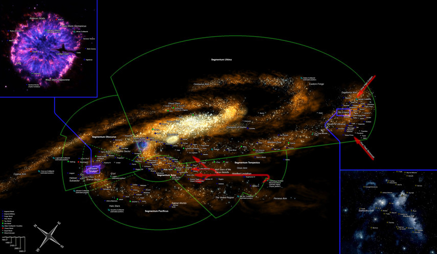 Карта Галактики Вархаммер